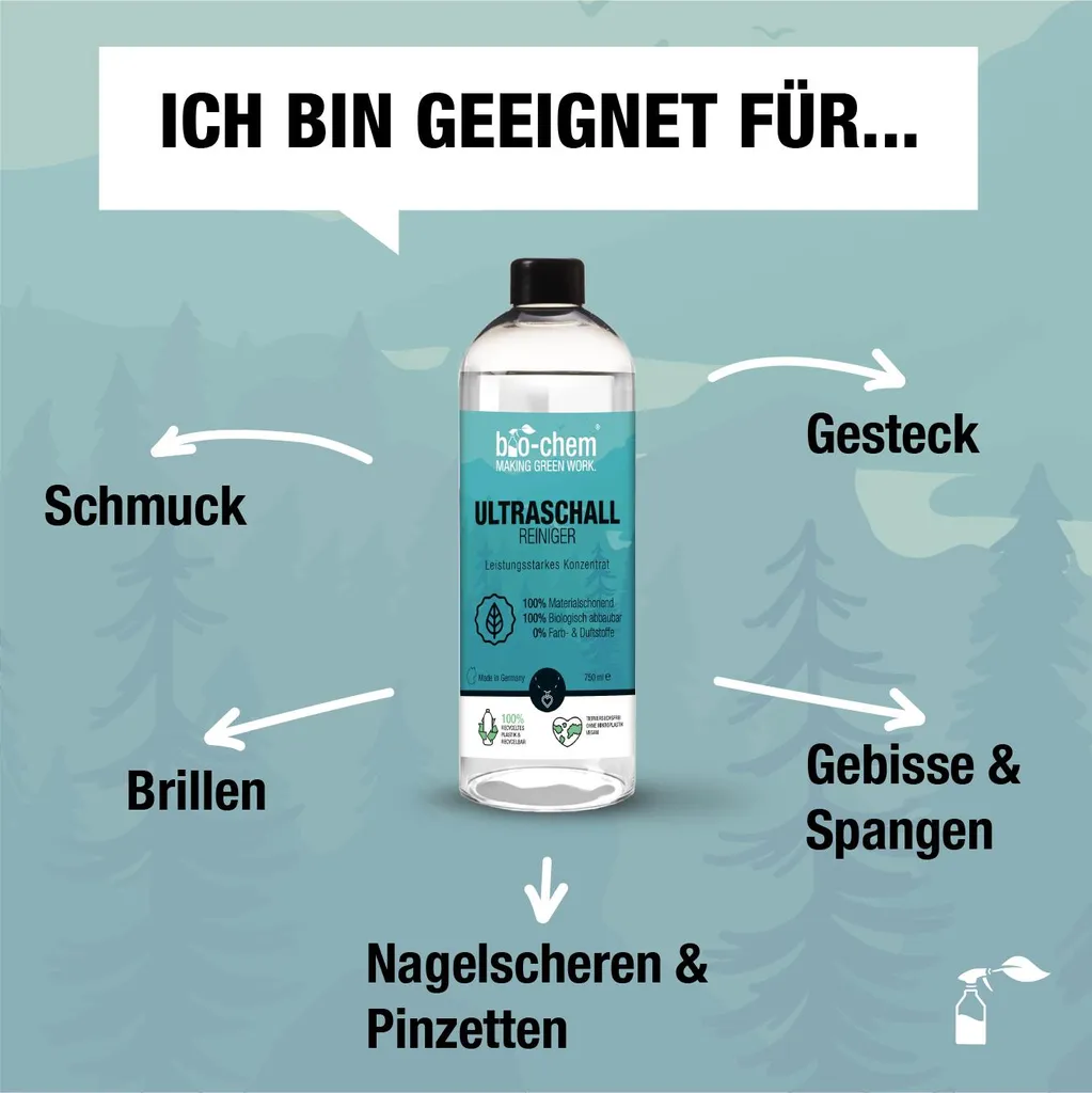 BioChem Ultraschallreiniger Konzentrat, 1000 Ml, Flüssigkeit (Konzentrat), Flasche, Für Die Nutzung Im Innenbereich Geeignet 5 BioChem Ultraschallreiniger Konzentrat, 1000 Ml, Flüssigkeit (Konzentrat), Flasche, Für Die Nutzung Im Innenbereich Geeignet – Bild 3