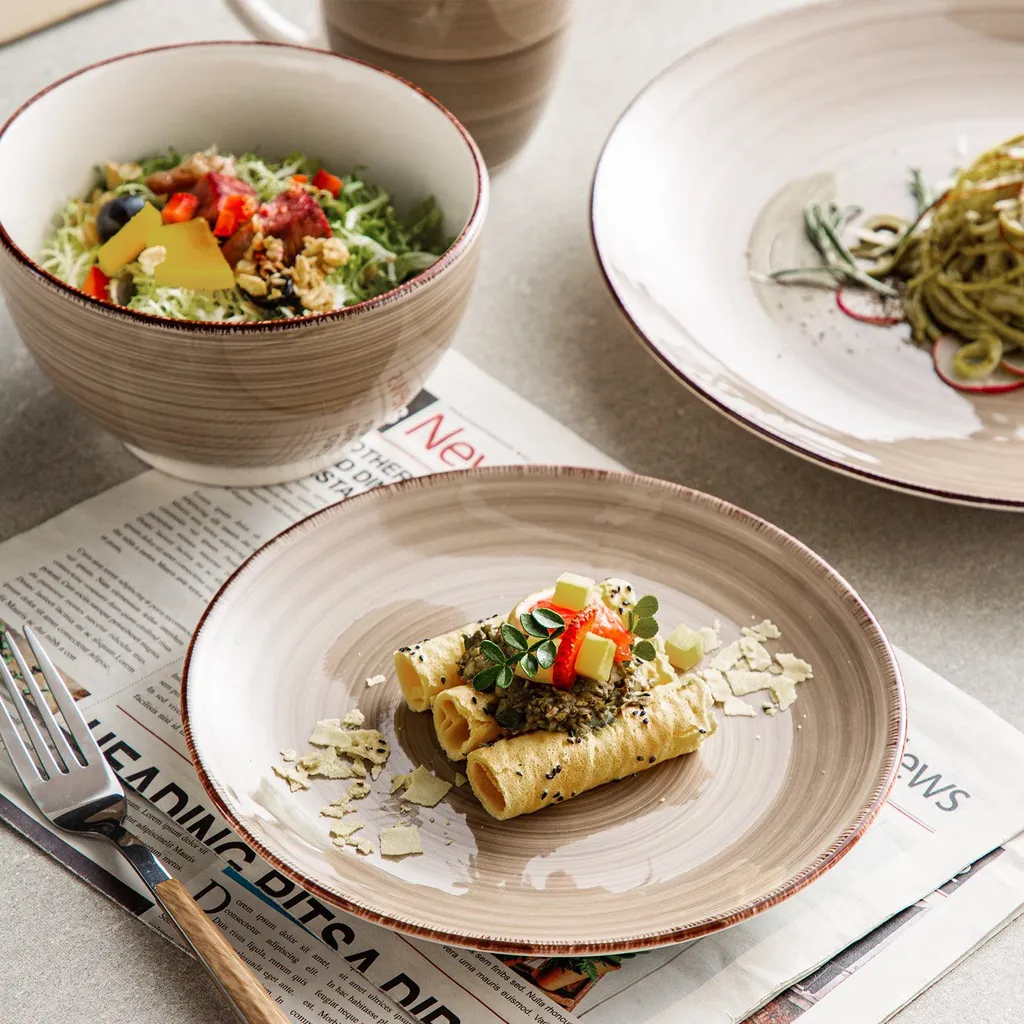 Vancasso Bella Steinzeug Kombiservice, 16 Teilig Geschirrset Für 4 Personen, Mit Je 4 Dessertteller, Speiseteller, Müslischalen, Kaffeebecher, Schokolade 8 Vancasso Bella Steinzeug Kombiservice, 16 Teilig Geschirrset Für 4 Personen, Mit Je 4 Dessertteller, Speiseteller, Müslischalen, Kaffeebecher, Schokolade – Bild 6