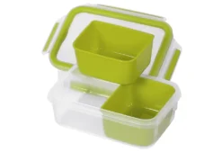 Emsa Snackbox CLIP & GO 0,55 Liter Transparent / Grün -Küchenutensilien Laden 3ca74269a2c0269c93fb204d23186430
