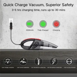 120W Akku Handstaubsauger Von AUDEW In Schwarz/Rot -Küchenutensilien Laden 3caa1ebbec869d25c7de95c2ebbdaa19