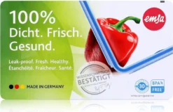 Emsa Clip & Close Frischhaltedosen 3er-Set á 0,55 L, Blau -Küchenutensilien Laden 3d4fef3c17d3273bbdd5175ed66d1591