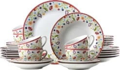 Ritzenhoff & Breker Kombiservice Doppio Shanti, 30-teilig, Porzellangeschirr