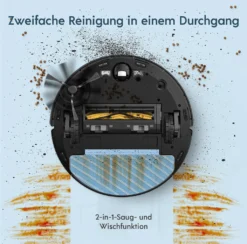 Yeedi Vac Max Saugroboter Mit Wischfunktion 3000Pa Teppicherkennung Staubsauger Roboter -Küchenutensilien Laden 3e30ce5175ee40636392553291071e05