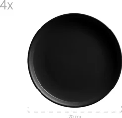 Mäser 931961 Kombiservice Alenia Für 4 Personen, Steinzeug, Schwarz (1 Set, 16-teilig) -Küchenutensilien Laden 3f0a36ee2e890340cca4de71f2322dc3