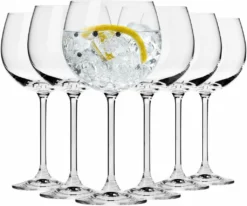 KROSNO Venezia Gin Tonic Wassergläser, 6er-Set, 480 Ml -Küchenutensilien Laden 407fbe66819a250530b654fc921b186f