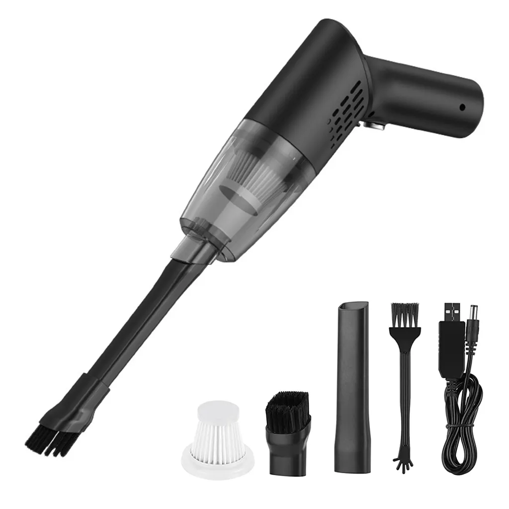 Mini-Staubsauger, Kabelloser Handstaubsauger, 10000 Pa Starke Saugkraft, Tragbarer Auto-Staubsauger, Wiederaufladbar Für Zuhause/Auto/Büro, Nebelblau ,Black 4 Mini-Staubsauger, Kabelloser Handstaubsauger, 10000 Pa Starke Saugkraft, Tragbarer Auto-Staubsauger, Wiederaufladbar Für Zuhause/Auto/Büro, Nebelblau ,Black – Bild 2
