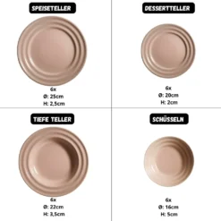 Kütahya Porselen 24 Teile Porzellan Geschirr Set Tuvana Pink PTN24Y2M0007 14 Kütahya Porselen 24 Teile Porzellan Geschirr Set Tuvana Pink PTN24Y2M0007 -Küchenutensilien Laden 42a0e7ef1bb69ad2f1eaccbd34a602ea