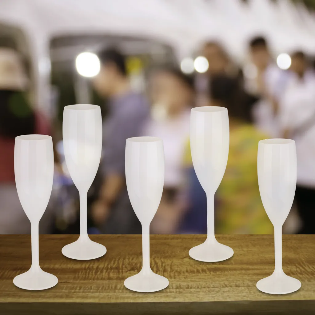 Relaxdays Sektgläser Kunststoff 6er Set 4 Relaxdays Sektgläser Kunststoff 6er Set – Bild 2