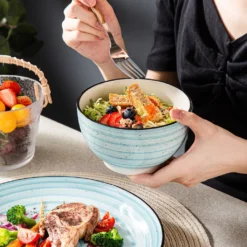 Vancasso Kombiservice »BONBON« Gesschirrset Aus Steinzeug, 24 Teiliges Tafelservice Set, Vintage Aussehen -Küchenutensilien Laden 458320675adbf23e4707d88aef8626a5