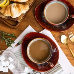 Vancasso Kaffeeservice »STARRY« 8-tlg Steinzeug Kaffeeset Mit Kaffeetasse, Untertasse -Küchenutensilien Laden 45b2489dfce232c8f7911f1dcdc36e49