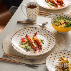 Vancasso Tafelservice Porzellan, Tulip Elegantes Geschirrset, 48 Teilig Kombiservice Mit Speiseteller, Dessertteller, Müslischalen Und Kaffeebecher Für 12 Personen -Küchenutensilien Laden 466443b83f40b2fcea55f9442f8a2b92