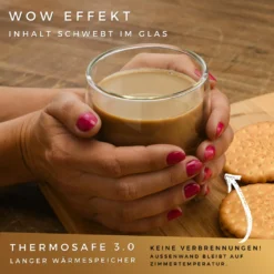 Felino® Latte Macchiato Gläser Doppelwandige Thermogläser Set [6 Stück] [350 Ml] Glas Tassen Groß Für Cappuccino, Kaffee, Espresso -Küchenutensilien Laden 46669e6f0505fdc646fb70141570f4f4