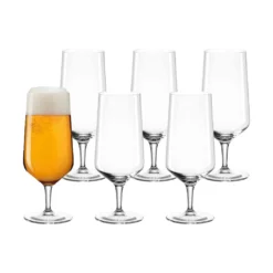 LEONARDO 069541 Puccini Bierglas 410 Ml, Teqton-Glas (6 Stück) -Küchenutensilien Laden 480f32dee05361e80920a9f7fd8abdcb