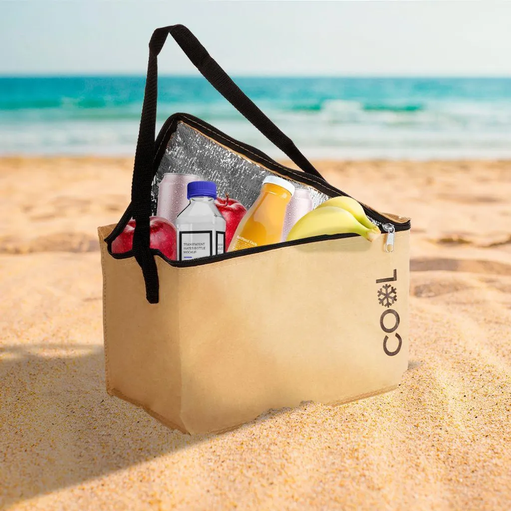 Cool Thermotasche Isoliertasche Strandtasche Aus Papier Thermopapier 10l 4 Cool Thermotasche Isoliertasche Strandtasche Aus Papier Thermopapier 10l – Bild 2