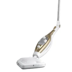 CLEANmaxx Dampfbesen - Mit Knickgelenk - Gold/weiß Dampfreiniger Steam Hygiene Fliesen Küche Bad Reinigung -Küchenutensilien Laden 48bab8d1fd83f16a6293b4aa2bc6d812