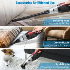 120W Akku Handstaubsauger Von AUDEW In Schwarz/Rot -Küchenutensilien Laden 4919e7dff67515a2a4c7f7b422da6a34