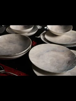 Hermia Concept, Erika,(24 Stücke), Abendessen , Mehrfarbig, 100% Porzellan -Küchenutensilien Laden 49549b03cf38cf6a3edaf6ebb683543f