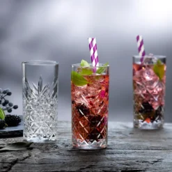 Pasabahce Timeless 520205 Longdrink Glas Wassergläser Kristall Design 4´er Set Transparent 365 Ml -Küchenutensilien Laden 497bbb5903acc0581b8e03530dd90b9a