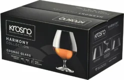 KROSNO Cognac-Gläser Cognacschwenker | Set Von 6 | 550 ML | Harmony Kollektion | Perfekt Für Zuhause, Restaurants Und Partys | Spülmaschinenfest -Küchenutensilien Laden 49ea189fc8ee7debbdbeb55dcf5f2a5c