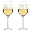 Ritzenhoff Wein-Ensemble Weißweinglas-Set Burkhard Neie, Dionysos & Ariadne / Zeus & Leto, Kristallglas, 364 Ml, 3410001 -Küchenutensilien Laden 4a5ce228ad08c2c3ca68866f4ac3bcc3