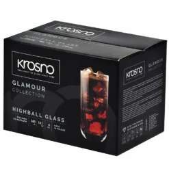 KROSNO Longdrinkgläser Wassergläser Trinkgläser | Set Von 6 | 360 ML | Glamour Kollektion | Perfekt Für Zuhause, Restaurants Und Partys | Spülmaschinenfest -Küchenutensilien Laden 4ae51fca05494c3cf5ff70d23103529f