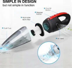 120W Akku Handstaubsauger Von AUDEW In Schwarz/Rot -Küchenutensilien Laden 4c4773495e37e498fbcc1976fb4063ac