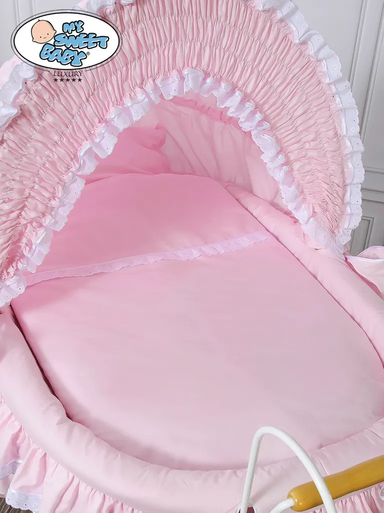 Stubenwagen Set Mit Ausstattung Rosa Für Mädchen Nostalgiestubenwagen Komplett KleinBaby 4 Stubenwagen Set Mit Ausstattung Rosa Für Mädchen Nostalgiestubenwagen Komplett KleinBaby – Bild 2