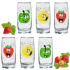 Trinkgläser Mit Lustigen Fruchtgesichtern 350ml (max. 400ml) Set 6 Teilig Aus Glas Bunt -Küchenutensilien Laden 4f70a4b2e2c1d9c54ba900742fe10428