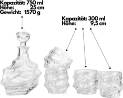 Echos Whiskyset | Whiskygläser | 7-Teiliges Whiskeyset | Geschenkset -Küchenutensilien Laden 50fdc7323cd8522481c97c8abfdb0f84