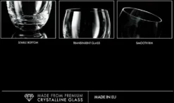 KROSNO Elite Whiskygläser, 6er-Set, 300 Ml -Küchenutensilien Laden 5152f7d84958a700b8b732737c854344