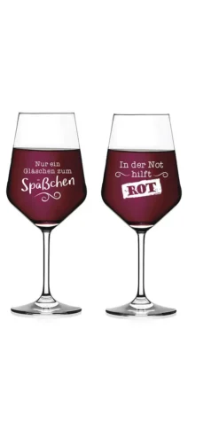 Gilde Weingläser Mit Spruch 2er Set