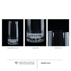 KROSNO Fjord Longdrinkgläser, 6er-Set, 350 Ml -Küchenutensilien Laden 5336e8c1669daa110f75e1173f54f53b