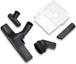 HooGo B3+ Bodenstaubsauger 3 Liter Mit Beutel Inkl. Parkett-, Polster- Und Fugendüse, Möbelbürste, 11m Aktionsradius, HEPA14 Filter, Allergikertauglich -Küchenutensilien Laden 5635f254a5780d961d955eda39cafd0b