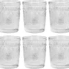 Krumble Wasserglas - Vintage - Trinkgläser - Wasserglas - Whiskeyglas - Spülmaschinenfest - 6 Stück - 260 Ml Pro Glas - Glas - Transparent