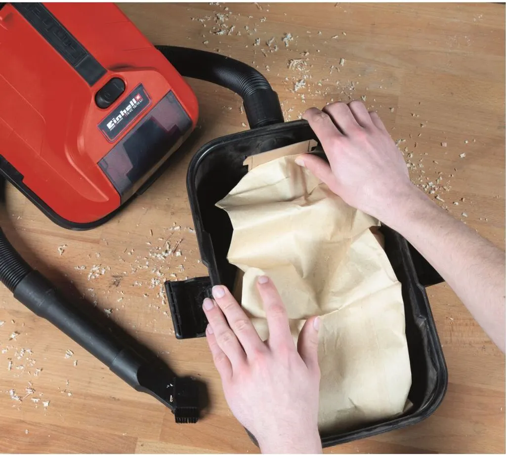 Einhell Nass-Trockensauger-Zubehör Schmutzfangsack 10l (5er Set) 4 Einhell Nass-Trockensauger-Zubehör Schmutzfangsack 10l (5er Set) – Bild 2