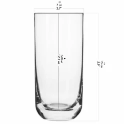 KROSNO Longdrinkgläser Wassergläser Trinkgläser | Set Von 6 | 360 ML | Glamour Kollektion | Perfekt Für Zuhause, Restaurants Und Partys | Spülmaschinenfest -Küchenutensilien Laden 58d617d4e7bb57ff6d54e67f0a70e34c