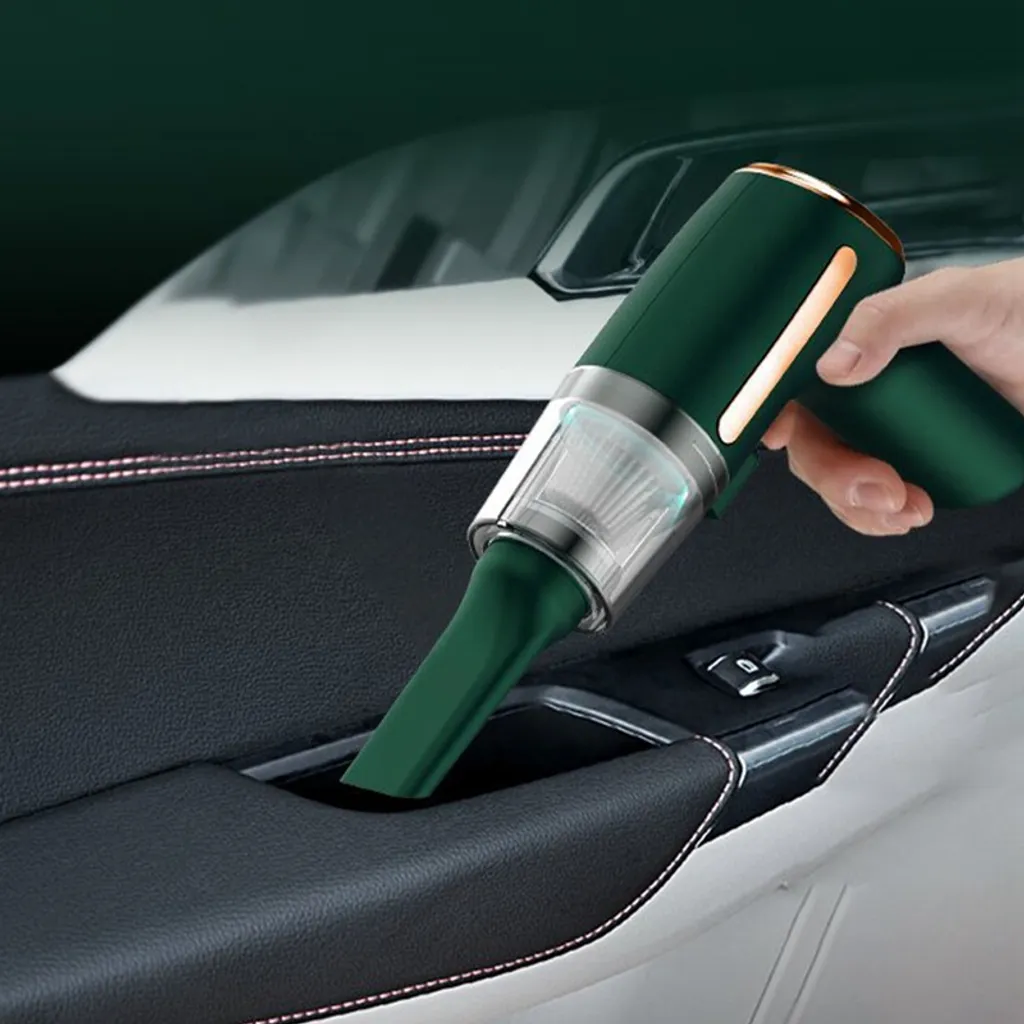 Kabellos Handstaubsauger Milbensauger USB Aufladen Für Haus Und Auto 1200mAh Grün 5 Kabellos Handstaubsauger Milbensauger USB Aufladen Für Haus Und Auto 1200mAh Grün – Bild 3