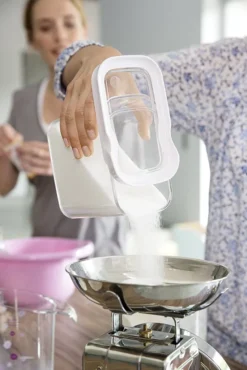 Emsa Trockenvorratsdose OPTIMA 0,45 Liter Transparent / Weiß -Küchenutensilien Laden 5d3e643c52ef319cc3658db5180f191d