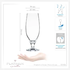 Bierkelche 500ml (max. 580ml) Set 6-Teilig Bierglas Weizengläser Aus Crystalline Glas -Küchenutensilien Laden 5ea42374ba19e8222eb47e296f6b09dd