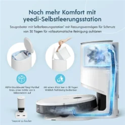 Yeedi Vac Max Saugroboter Mit Wischfunktion 3000Pa Teppicherkennung Staubsauger Roboter -Küchenutensilien Laden 6166683c3ca7b9690810d6f0b93d745c