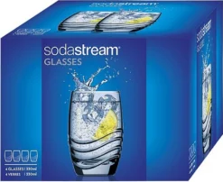 Sodastream Trinkglas 4er-Pack, Passend Zu Sodastream-Glaskaraffen -Küchenutensilien Laden 61840cf9cd39087b7b54d3c4338713a6
