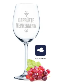 Leonardo Weinglas Mit Gravur - E Weinkennerin - Geschenk Für Hobby-Sommelier & Weinliebhaber - Weingläser - Geburtstagsgeschenk Für Frauen & Männer
