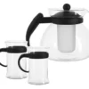 Montana Teeset Aus Glas 1,5Ltr Teekanne + 2 Teegläser -Küchenutensilien Laden 6458a738d44b890cc9c2c2d40b8d3b02