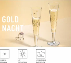Goldnacht Champagnerglas-Set H22 Von Ritzenhoff Design Team -Küchenutensilien Laden 65fb67a7029669d35dc6bf31847724f5