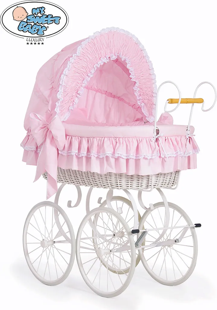 Stubenwagen Set Mit Ausstattung Rosa Für Mädchen Nostalgiestubenwagen Komplett KleinBaby 3 Stubenwagen Set Mit Ausstattung Rosa Für Mädchen Nostalgiestubenwagen Komplett KleinBaby