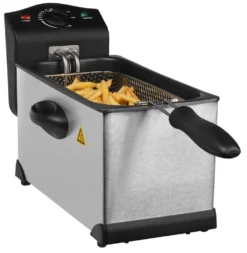 MEDION MD 18084 Fritteuse (2.000 Watt, 3L Ölbehälter, Hochwertiges Edelstahlgehäuse, Temperatureinstellung Bis 190° C) Silber -Küchenutensilien Laden 67d12a62d2dcfd901f71e44e7cc88e2c