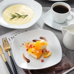 MALACASA, Serie Elisa, 50-teilig Tafelservice Aus Porzellan Für 6 Personen, Kombiservice Frühstückservice Kaffeeservice Mit Eierbecher, Kaffeetassen, Untertassen, Müslischalen, Dessertteller 14 MALACASA, Serie Elisa, 50-teilig Tafelservice Aus Porzellan Für 6 Personen, Kombiservice Frühstückservice Kaffeeservice Mit Eierbecher, Kaffeetassen, Untertassen, Müslischalen, Dessertteller -Küchenutensilien Laden 67ec982b75b177dd2fe5bc7c11c1b5b2 1