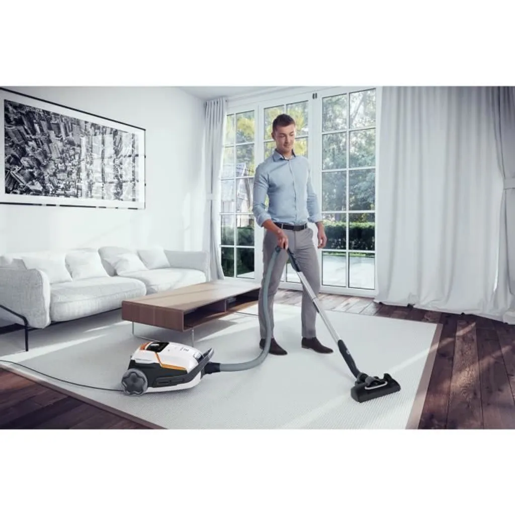 ELECTROLUX EUOC93IW - Kanistersauger Mit Beutel - Leise 66db - XL Kapazität 5L - Radius 12m - 3in1 Zubehör - Weiß 5 ELECTROLUX EUOC93IW - Kanistersauger Mit Beutel - Leise 66db - XL Kapazität 5L - Radius 12m - 3in1 Zubehör - Weiß – Bild 3