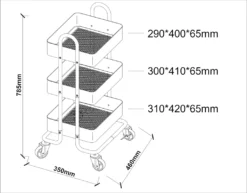 Küchenrollwagen ’Pyhäntä’ 78,5 X 46 X 35 Cm Stahl Schwarz -Küchenutensilien Laden 6974eff6322f7bdead0d0ccbf33b32a1