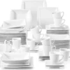 MALACASA, Serie Blance, 60 Tlg. Cremeweiß Porzellan Geschirrset Kombiservice Tafelservice Mit Je 12 Kaffeetassen, 12 Untertassen, 12 Dessertteller, 12 Suppenteller Und 12 Flachteller 1 MALACASA, Serie Blance, 60 Tlg. Cremeweiß Porzellan Geschirrset Kombiservice Tafelservice Mit Je 12 Kaffeetassen, 12 Untertassen, 12 Dessertteller, 12 Suppenteller Und 12 Flachteller -Küchenutensilien Laden 69ac48b3cb9e6ebfc23c3aea849905a0